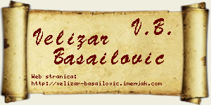 Velizar Basailović vizit kartica